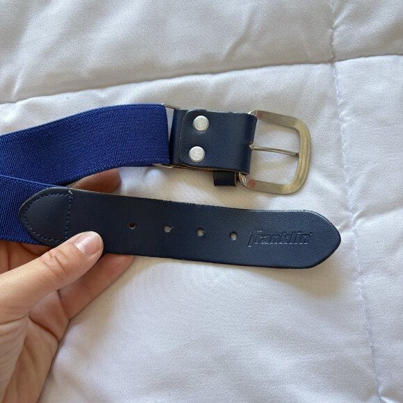 Lot Of 3 Belts Adjustable Navy Blue Elastic Buckle Youth Baseball Softball - Picture 2 of 10